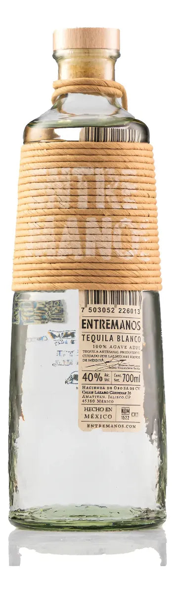 Entre Manos Blanco Tequila 700 ml 40% ABV