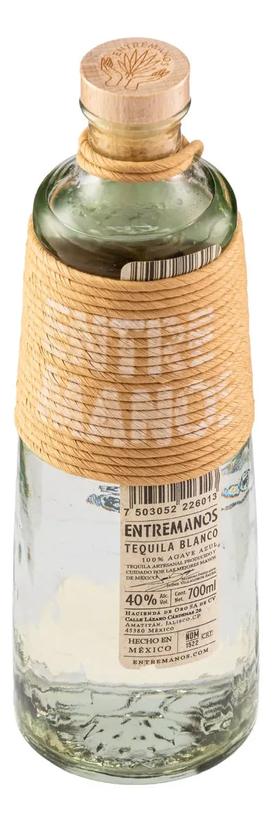 Entre Manos Blanco Tequila 700 ml 40% ABV