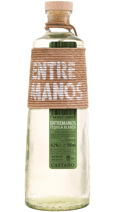 Entre Manos Castaño Blanco Tequila 700ml 42% ABV